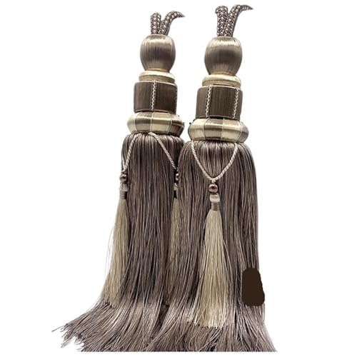 Vorhangbänder 2 PCS Vorhang Quaste Riemen Paar Set Krawatte Krawatte Wohnzimmer Dekoration(Tieback10) von EXKURPOO