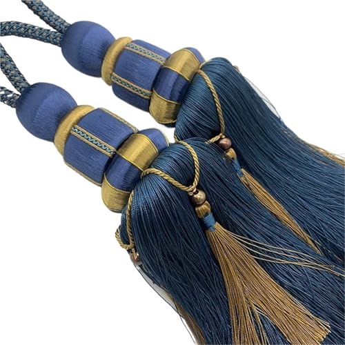 Vorhangbänder 2 PCS Vorhang Quaste Riemen Paar Set Krawatte Krawatte Wohnzimmer Dekoration(Tieback3) von EXKURPOO