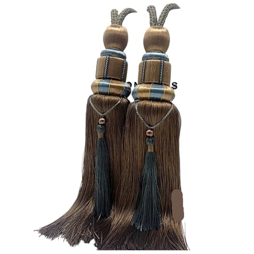Vorhangbänder 2 PCS Vorhang Quaste Riemen Paar Set Krawatte Krawatte Wohnzimmer Dekoration(Tieback7) von EXKURPOO