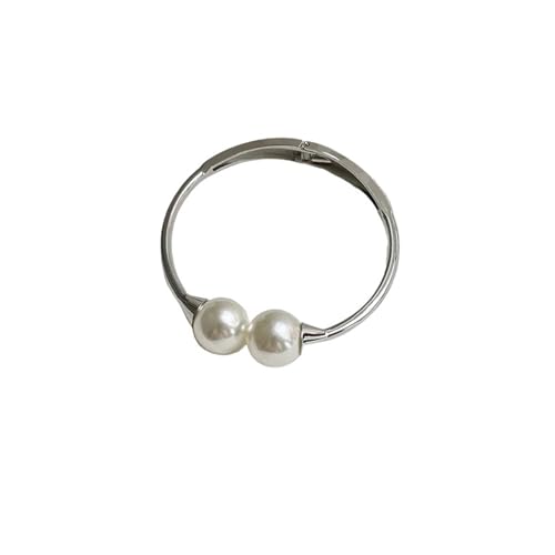 Vorhangbänder 2 PCS Vorhanggurte Perle Metall Perle Schnalle Vorhanggurte(Large Silver) von EXKURPOO