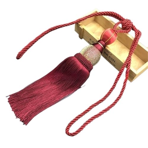 Vorhangbänder EIN Paar Vorhang Raffhalter for Wohnkultur Raffhalter Vorhang Riemen Quasten Zubehör(Color 10) von EXKURPOO
