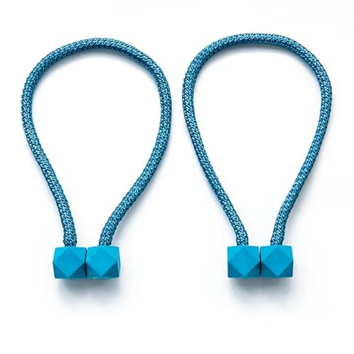 Vorhangbänder Vorhang Krawatte Seil Rücken Holdbacks Clips Zubehör Home Dekorationen Bindung Seil(Blue 3,1PC) von EXKURPOO