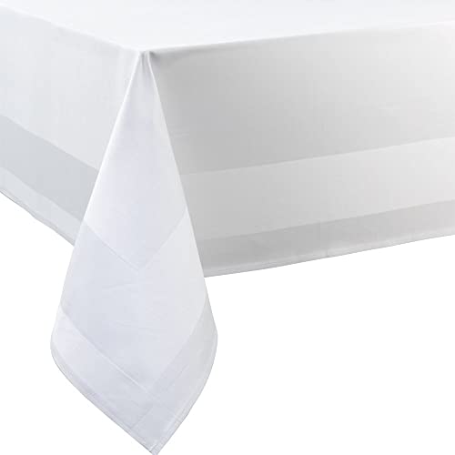 EXNER Tisch-Wäsche, Tisch-Decke, 100% Baumwolle, B 130 x L 130 cm, Farbe weiß, mit Altlaskante, 1 VE = 5 Stück von EXNER