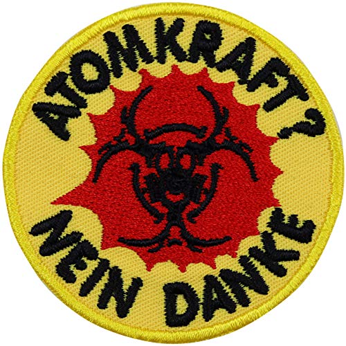ATOMKRAFT? Nein Danke Aufnäher Aufbügler Patch zum annähen/aufbügeln | Öko Abzeichen Klimaschutz Bügelbild Umweltschutz Atomausstieg Applikation für alle Stoffe | 60x60mm ATOMKRAFT? Nein Danke Aufnäher Aufbügler Patch zum annähen/aufbügeln | Öko Abzeichen Klimaschutz Bügelbild Umweltschutz Atomausstieg Applikation für alle Stoffe | 60x60mm von EXPRESS-STICKEREI