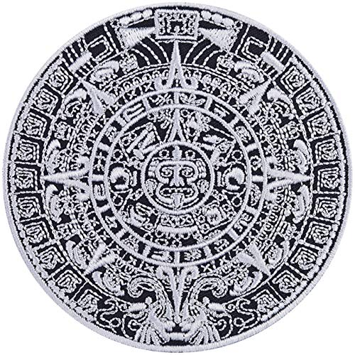 AZTEKEN SONNENSTEIN Aufnäher Azteken Patch zum annähen/aufbügeln Geschichte History Südamerika Traveller Geschenk | Sun stone Applikation für alle Stoffe | 90x90mm AZTEKEN SONNENSTEIN Aufnäher Azteken Patch zum annähen/aufbügeln Geschichte History Südamerika Traveller Geschenk | Sun stone Applikation für alle Stoffe | 90x90mm von EXPRESS-STICKEREI