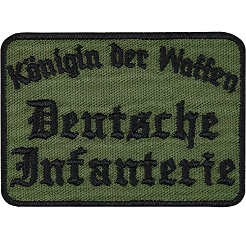 Army Tactical Morale Patch "Königin der Waffen - Deutsche Infanterie" Bundeswehr Abzeichen Aufnäher bestickt | Deutschland Militär Aufbügler/Applikation für alle Stoffe | 70x50mm Army Tactical Morale Patch "Königin der Waffen - Deutsche Infanterie" Bundeswehr Abzeichen Aufnäher bestickt | Deutschland Militär Aufbügler/Applikation für alle Stoffe | 70x50mm von EXPRESS-STICKEREI