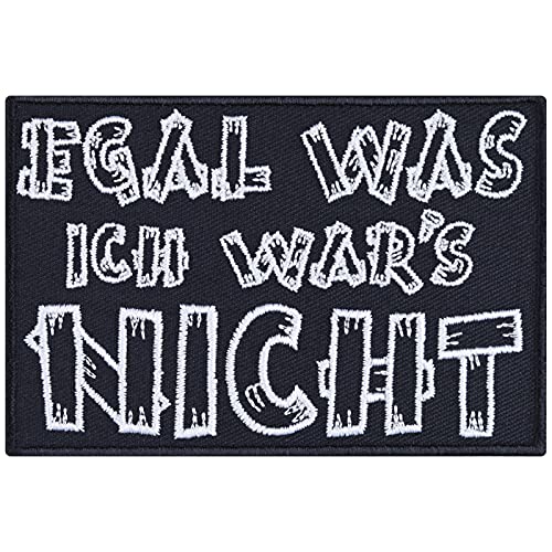 Biker Aufnäher mit Spruch "Egal was - Ich war's nicht" Aufbügler Kinder Patch Haustier Bügelbilder Geschenk Hunde Applikation für Jacke/Rucksack/Leine/Halstuch | 90x60mm Biker Aufnäher mit Spruch "Egal was - Ich war's nicht" Aufbügler Kinder Patch Haustier Bügelbilder Geschenk Hunde Applikation für Jacke/Rucksack/Leine/Halstuch | 90x60mm von EXPRESS-STICKEREI