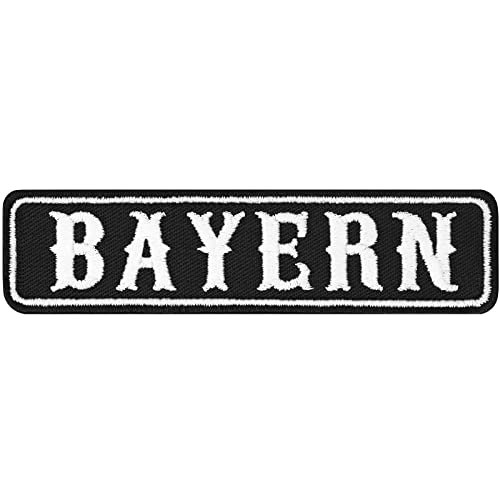 BAYERN Biker Bayrischer Aufnäher Deutschland Motorrad Club Rankpatch | Applikation zum annähen/aufbügeln |Bayern Motorcycle MC Abzeichen Aufbügler Wappen | 100x25mm BAYERN Biker Bayrischer Aufnäher Deutschland Motorrad Club Rankpatch | Applikation zum annähen/aufbügeln |Bayern Motorcycle MC Abzeichen Aufbügler Wappen | 100x25mm von EXPRESS-STICKEREI
