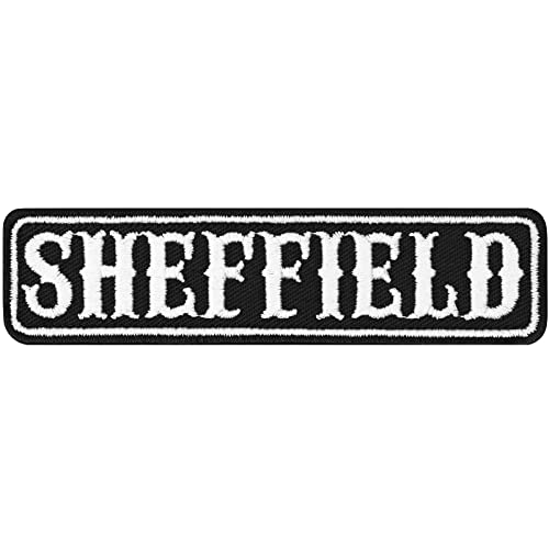 Biker Patch Sheffield Kutten Aufnäher Stadt South Yorkshire | Biker Aufbügler Stadtbild UK England MC Motorcycle club Rankpatch | Abzeichen Motorbike Sticker |100x25mm Biker Patch Sheffield Kutten Aufnäher Stadt South Yorkshire | Biker Aufbügler Stadtbild UK England MC Motorcycle club Rankpatch | Abzeichen Motorbike Sticker |100x25mm von EXPRESS-STICKEREI