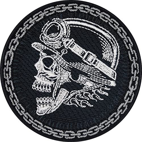 Biker Patches Aufnäher Vintage Motorrad Aufbügler Patch zum aufbügeln/aufnähen | Biker Cafe racer Bild Applikation für alle Stoffe | Motorrad Zubehör Accessoires | 75x75mm Biker Patches Aufnäher Vintage Motorrad Aufbügler Patch zum aufbügeln/aufnähen | Biker Cafe racer Bild Applikation für alle Stoffe | Motorrad Zubehör Accessoires | 75x75mm von EXPRESS-STICKEREI