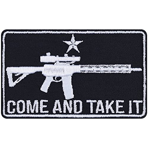 COME AND TAKE IT MG Aufnäher Waffen Aufbügler Tactical Morale Patch zum annähen/aufbügeln Sniper Bügelbilder Maschinengewehr Applikation für alle Stoffe | 90x55mm COME AND TAKE IT MG Aufnäher Waffen Aufbügler Tactical Morale Patch zum annähen/aufbügeln Sniper Bügelbilder Maschinengewehr Applikation für alle Stoffe | 90x55mm von EXPRESS-STICKEREI