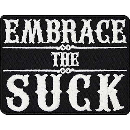 Embrace the suck |Navy Seals Tactical Morale Patch embroidery | Taktische Aufnäher mit Stickerei | Aufbügler mit Spruch gestickt Applikation zum annähen für Uniform/Jacken | 80x60mm Embrace the suck |Navy Seals Tactical Morale Patch embroidery | Taktische Aufnäher mit Stickerei | Aufbügler mit Spruch gestickt Applikation zum annähen für Uniform/Jacken | 80x60mm von EXPRESS-STICKEREI