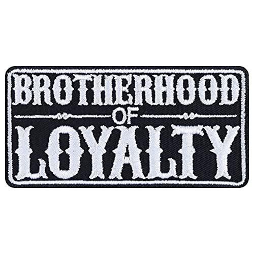 Heavy Metal Patch "Brotherhood of Loyalty" AufnäherAufbügler Biker Bügelbilder Bruderschaft Sticker Geschenk Motorrad Applikation für Jacke/Weste/Jeans | 90x45mm Heavy Metal Patch "Brotherhood of Loyalty" AufnäherAufbügler Biker Bügelbilder Bruderschaft Sticker Geschenk Motorrad Applikation für Jacke/Weste/Jeans | 90x45mm von EXPRESS-STICKEREI