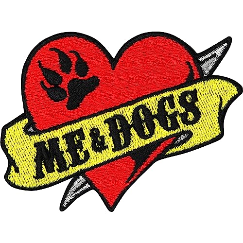 Herz Aufnäher Hundepfote Me & Dogs Hunde Patches Aufbügler zum aufbügeln/annähen Hunde Patch Hunderassen Bügelbilder für Hunde Kleidung/Halsband/Leine | 75x55mm Herz Aufnäher Hundepfote Me & Dogs Hunde Patches Aufbügler zum aufbügeln/annähen Hunde Patch Hunderassen Bügelbilder für Hunde Kleidung/Halsband/Leine | 75x55mm von EXPRESS-STICKEREI