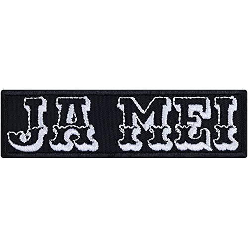 JA MEI - Oktoberfest Aufnäher Jo mei Aufbügler Mundart Jeans Flicken/Patch zum annähen | Österreich Bayern Tradition Dialekt | Geschenk Applikation für alle Stoffe | 90x25mm JA MEI - Oktoberfest Aufnäher Jo mei Aufbügler Mundart Jeans Flicken/Patch zum annähen | Österreich Bayern Tradition Dialekt | Geschenk Applikation für alle Stoffe | 90x25mm von EXPRESS-STICKEREI