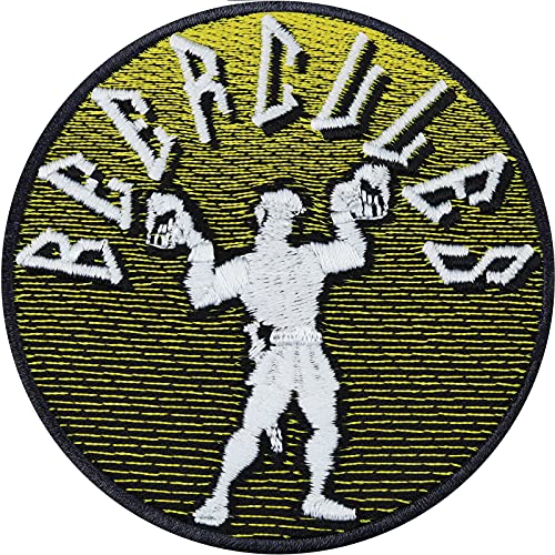 Lustiger Aufnäher BEERCULES Spiel Aufbügler Bierkules Jungesellenaschied Herkules Biertrinker Bügelbild Poltern Patch zum annähen/aufbügeln | Geschenk Bierliebhaber Team Bräutigam 80x80mm von EXPRESS-STICKEREI