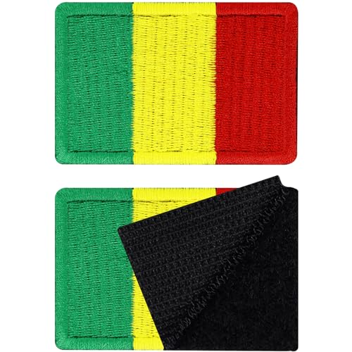Patches Klett Mali | Klett Patch Mali hook and loop Patch Velkro, Klett Patch, Militär Patch mit Klettverschluss Tactical Morale Patches mit Klett | 40x60mm von EXPRESS-STICKEREI