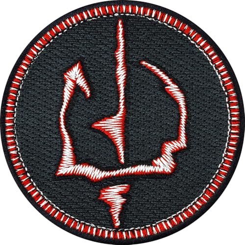Saurons Zeichen Aufnäher/Aufbügler Ringe der Macht Patch zum annähen/aufbügeln |Wizard LOTR Sticker Mordor Fantasy Applique für alle Stoffe | 75x75mm Saurons Zeichen Aufnäher/Aufbügler Ringe der Macht Patch zum annähen/aufbügeln |Wizard LOTR Sticker Mordor Fantasy Applique für alle Stoffe | 75x75mm von EXPRESS-STICKEREI