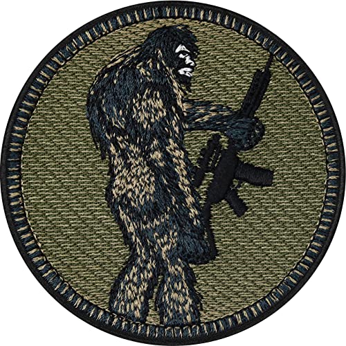 Tactical Morale Patches Aufnäher BIGFOOT Aufkleber Big Foot Patch Applikation zum aufbügeln/aufnähen | Bigfoot Deko Tactical Bügelbilder Conspiracy Theory USA | 75x75mm Tactical Morale Patches Aufnäher BIGFOOT Aufkleber Big Foot Patch Applikation zum aufbügeln/aufnähen | Bigfoot Deko Tactical Bügelbilder Conspiracy Theory USA | 75x75mm von EXPRESS-STICKEREI