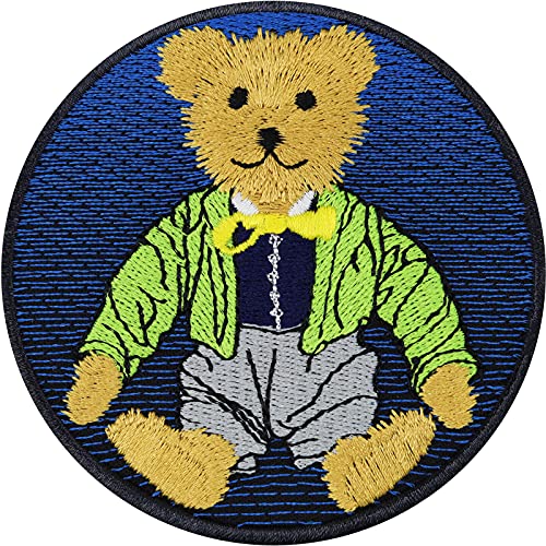 Teddybär Aufnäher/Aufbügelflicken Kinder Plüschbär Bügelbild Kuscheltier Aufnäher Patch Teddy Bär Applikation zum annähen/aufbügeln für Taschen Rucksäcke Jeans Flicken | 80x80mm Teddybär Aufnäher/Aufbügelflicken Kinder Plüschbär Bügelbild Kuscheltier Aufnäher Patch Teddy Bär Applikation zum annähen/aufbügeln für Taschen Rucksäcke Jeans Flicken | 80x80mm von EXPRESS-STICKEREI