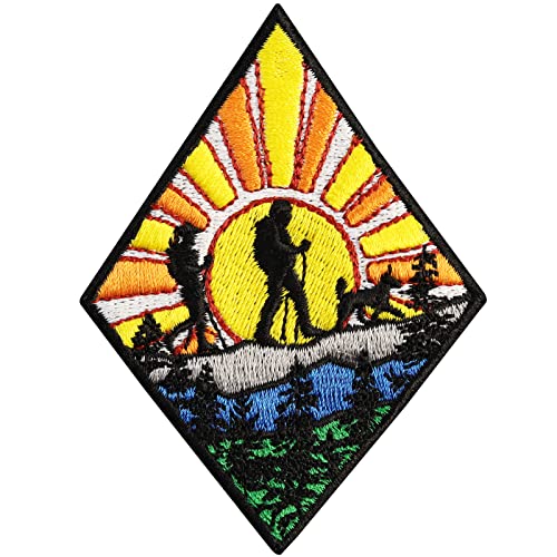 WANDERLUST PREMIUM Aufnäher mit Stickerei - Wanderfreunde Patch Umweltschutz Applikation zum annähen Natur Aufkleber Camping Bügelbild Naturfreunde CLIMATE CHANGE Sticker - 80x60mm WANDERLUST PREMIUM Aufnäher mit Stickerei - Wanderfreunde Patch Umweltschutz Applikation zum annähen Natur Aufkleber Camping Bügelbild Naturfreunde CLIMATE CHANGE Sticker - 80x60mm von EXPRESS-STICKEREI
