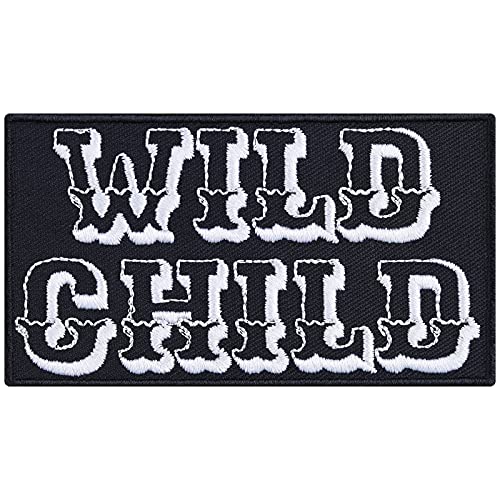 WILD CHILD Aufnäher zum annähen/aufbügeln | Lady Biker girl Aufbügler Bad Girl Patch/Bügelbilder | Geschenk für Männer/Frauen Applikation für Jacke/Boots/Jeans/Tasche | 90x50mm WILD CHILD Aufnäher zum annähen/aufbügeln | Lady Biker girl Aufbügler Bad Girl Patch/Bügelbilder | Geschenk für Männer/Frauen Applikation für Jacke/Boots/Jeans/Tasche | 90x50mm von EXPRESS-STICKEREI