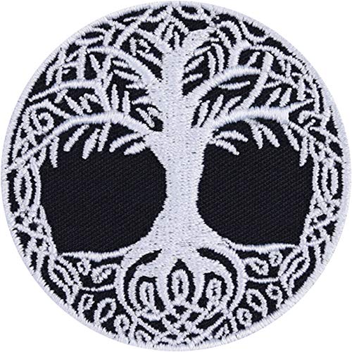 Baum des Lebens YGGDRASIL Aufnäher Wikinger Weltenbaum Aufbügler Viking Patch zum aufbügeln/annähen | nordischer Lebensbaum Tree of life Wikinger Geschenk Applikation | 60x60mm Baum des Lebens YGGDRASIL Aufnäher Wikinger Weltenbaum Aufbügler Viking Patch zum aufbügeln/annähen | nordischer Lebensbaum Tree of life Wikinger Geschenk Applikation | 60x60mm von EXPRESS-STICKEREI