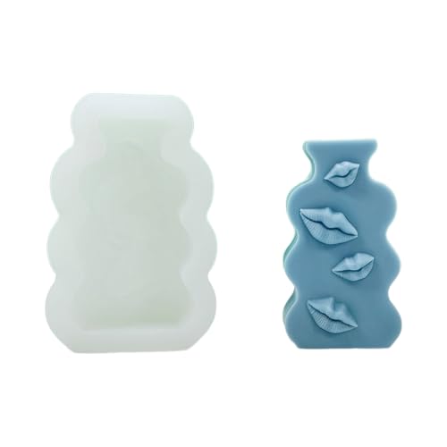 Pucker Up Lippen Silikonformen Gießformen Gips Kuss Lippe Mund für Schokolade Kuchen Dekorationen Pucker Up Lippen Kuss Lippe Mund Silikon Backputz von EXQIOUR