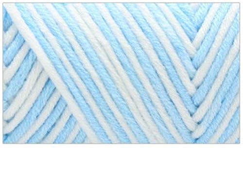 EXQUILEG 2 Stück Wolle Zum Stricken Strickwolle Dicke Weich Handstrickgarn Baumwollgarn für Häkeln und Kunsthandwerk(2x100g) (blau+weiß) von EXQUILEG