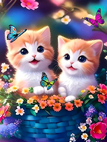 EXQUILEG 5D DIY Diamond Painting Katze, Leinwand Malerei Bilder Painting für Kinder Erwachsene,Wohnzimmer Schlafzimmer Büro Wand Und Eingang Dekoration EXQUILEG 5D DIY Diamond Painting Katze, Leinwand Malerei Bilder Painting für Kinder Erwachsene,Wohnzimmer Schlafzimmer Büro Wand Und Eingang Dekoration von EXQUILEG