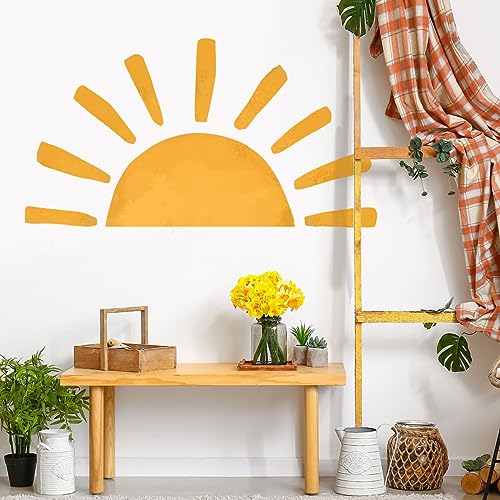 EXQUILEG Wandtattoo Sonne Wandaufkleber Boho Dekor für Kinderzimmer Wandsticker Wanddeko EXQUILEG Wandtattoo Sonne Wandaufkleber Boho Dekor für Kinderzimmer Wandsticker Wanddeko von EXQUILEG