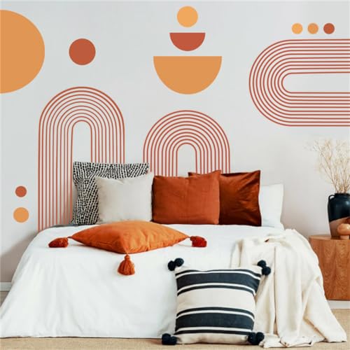 Wandtattoo Mit Gewölbtes Geometrisches Muste - Boho Dekor Wandsticker für Mädchen Wandsticker Schlafzimmer Babyzimmer Kinderzimmer Wandtattoo Mit Gewölbtes Geometrisches Muste - Boho Dekor Wandsticker für Mädchen Wandsticker Schlafzimmer Babyzimmer Kinderzimmer von EXQUILEG