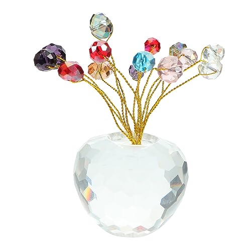 EXQUIMEUBLE 1 Stück Glücksbringer Kristall Ornament für Tisch Dekoration Bunte Wasserfall Glücksfrucht für Zuhause und Büro für Feng Shui EXQUIMEUBLE 1 Stück Glücksbringer Kristall Ornament für Tisch Dekoration Bunte Wasserfall Glücksfrucht für Zuhause und Büro für Feng Shui von EXQUIMEUBLE