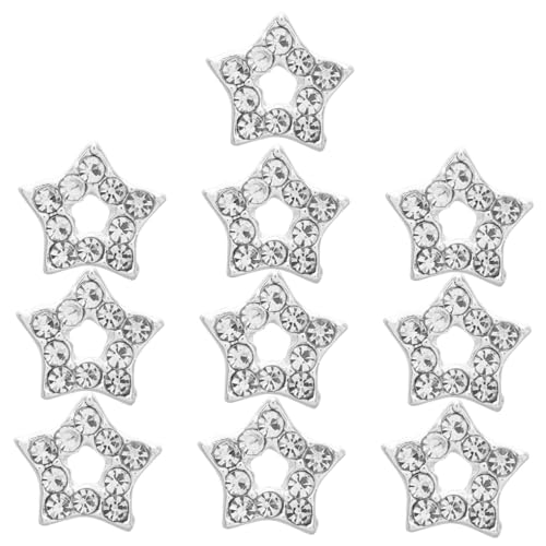 EXQUIMEUBLE 10 Stück Nagelkunst Zubehör Maniküre Werkzeuge Damen Nagelkunst Ornamente Nagel Charms Für Damennägel Nageldekore Nagelperlen Nagel Strasssteine Nageldekorationen von EXQUIMEUBLE
