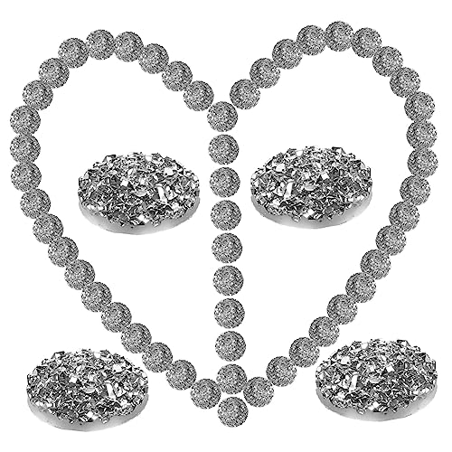 EXQUIMEUBLE 100 Stück Flachrücken Strasssteine Silber für DIY Schmuck Kleidung und Bastelprojekte für Nagelkunst und Kreative Dekorationen EXQUIMEUBLE 100 Stück Flachrücken Strasssteine Silber für DIY Schmuck Kleidung und Bastelprojekte für Nagelkunst und Kreative Dekorationen von EXQUIMEUBLE