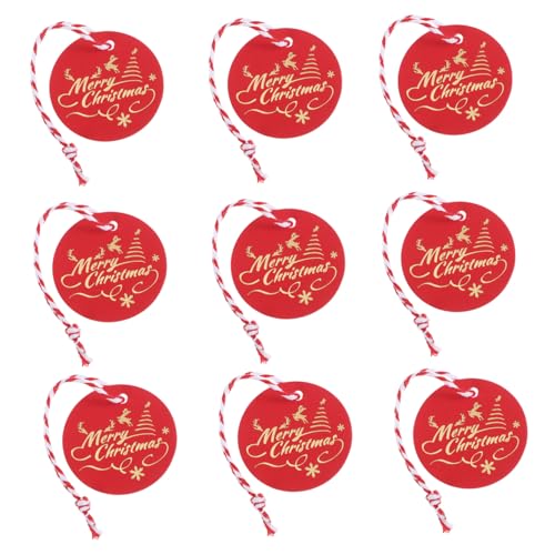 EXQUIMEUBLE 100 Stück Geschenkverpackungsanhänger Hängend Etiketten Lagerbier Urlaub Schild Weihnachts-tags Stichworte Party Dekoration Süß Fröhliche Tags Groß Feiertagstags Rot Papier EXQUIMEUBLE 100 Stück Geschenkverpackungsanhänger Hängend Etiketten Lagerbier Urlaub Schild Weihnachts-tags Stichworte Party Dekoration Süß Fröhliche Tags Groß Feiertagstags Rot Papier von EXQUIMEUBLE