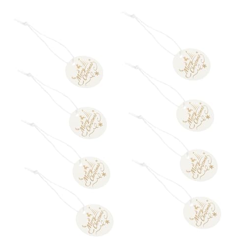 EXQUIMEUBLE 100 Stück Geschenkverpackungsanhänger Weihnachtsdekoration Hängend Glücklich Dekorativ Die Name Dekorationen Drinnen Schimmernd Weihnachten Weihnachts-tags Papier Weiß EXQUIMEUBLE 100 Stück Geschenkverpackungsanhänger Weihnachtsdekoration Hängend Glücklich Dekorativ Die Name Dekorationen Drinnen Schimmernd Weihnachten Weihnachts-tags Papier Weiß von EXQUIMEUBLE