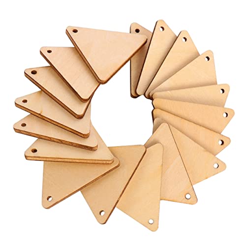 EXQUIMEUBLE 100 Stück Holz Dreieckscheiben mit Loch Naturholz Anhänger zum Basteln DIY Holzdekorationen Leicht Langlebig für Weihnachten Geburtstag Hochzeit Valentinstag EXQUIMEUBLE 100 Stück Holz Dreieckscheiben mit Loch Naturholz Anhänger zum Basteln DIY Holzdekorationen Leicht Langlebig für Weihnachten Geburtstag Hochzeit Valentinstag von EXQUIMEUBLE