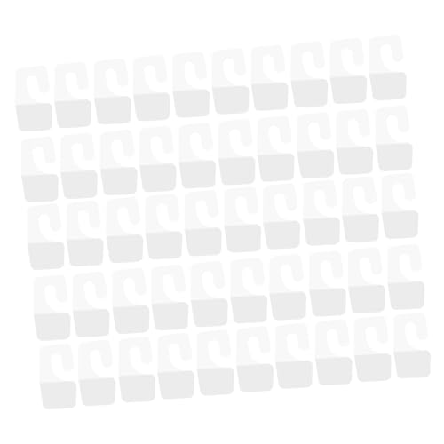 EXQUIMEUBLE 100 Stück Selbstklebende PVC Hängelabels Transparente Aufhängeetiketten für Einzelhandel für Präsentation und Reparatur von Etiketten von EXQUIMEUBLE