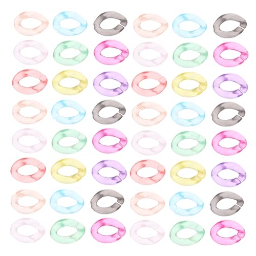 EXQUIMEUBLE 100 Stück Teiliges Acryl Bunte Matte Offene Ringe für DIY Schmuckherstellung Taschenriemen Schlüsselanhänger und Bastelprojekte Leicht Handschonend Vielseitig Verwendbar EXQUIMEUBLE 100 Stück Teiliges Acryl Bunte Matte Offene Ringe für DIY Schmuckherstellung Taschenriemen Schlüsselanhänger und Bastelprojekte Leicht Handschonend Vielseitig Verwendbar von EXQUIMEUBLE