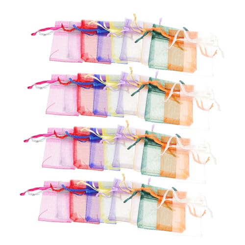 EXQUIMEUBLE 100Stücke Organzasäckchen Mischfarben Geschenktüten für Hochzeiten Jubiläen und Festivals für Schmuck und Kleine EXQUIMEUBLE 100Stücke Organzasäckchen Mischfarben Geschenktüten für Hochzeiten Jubiläen und Festivals für Schmuck und Kleine von EXQUIMEUBLE
