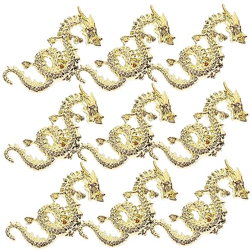 EXQUIMEUBLE 10Stücke Charms Drachen Edelsteine Maniküre Dekorationen für Nail Art Zubehör Goldfarbene DIY Nageldesign und Professionelle Nagelstudios EXQUIMEUBLE 10Stücke Charms Drachen Edelsteine Maniküre Dekorationen für Nail Art Zubehör Goldfarbene DIY Nageldesign und Professionelle Nagelstudios von EXQUIMEUBLE