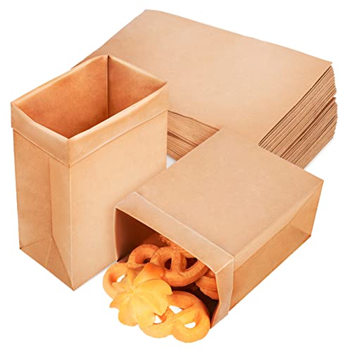 EXQUIMEUBLE 120Stücke Kraftpapierbeutel Leckdichte Papiertüten für Snacks Gebäck und Einwegdesign Sicher für Lebensmittel EXQUIMEUBLE 120Stücke Kraftpapierbeutel Leckdichte Papiertüten für Snacks Gebäck und Einwegdesign Sicher für Lebensmittel von EXQUIMEUBLE