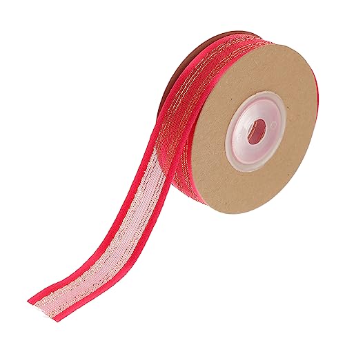 EXQUIMEUBLE 1Rolle Dekoratives Geschenkband aus Satin Transparentes Dekoband für Geschenkverpackung für DIY Projekte Partys und Hochzeiten von EXQUIMEUBLE