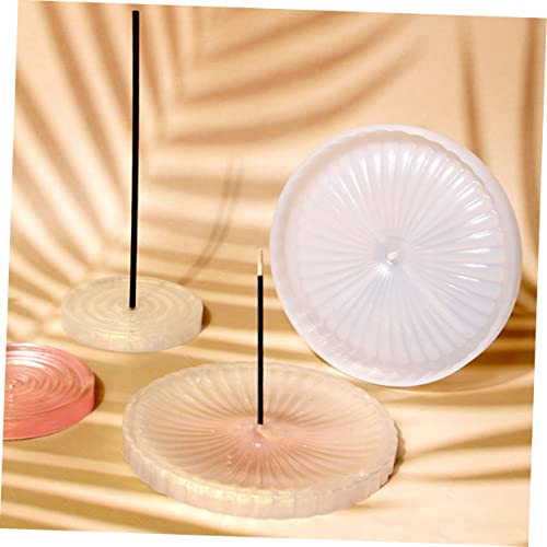 EXQUIMEUBLE 2 Stück Flexible Silikonform für DIY Epoxidharz Kerzenhalter und Kunstharz Teller Lippen und Augen Designs Kreative Bastelgießform für Duftstäbchenhalter von EXQUIMEUBLE