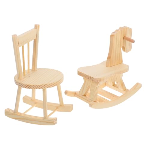EXQUIMEUBLE 2 Stück Kindertrojaner holzspielzeug schaukelsessel Puppenhaus Zubehör Modelle schaukelstuhl für Dollhouse -Schaukelstuhl Miniaturstuhl für Beige EXQUIMEUBLE 2 Stück Kindertrojaner holzspielzeug schaukelsessel Puppenhaus Zubehör Modelle schaukelstuhl für Dollhouse -Schaukelstuhl Miniaturstuhl für Beige von EXQUIMEUBLE