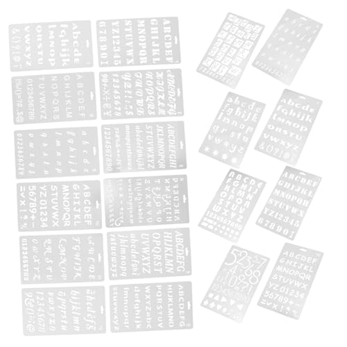 EXQUIMEUBLE 24 Stück Teiliges Wiederverwendbare Buchstaben und Zahlenschablonen aus Robustem Vielseitige Malvorlagen für DIY Scrapbooking Holzkunst und Dekoration Leicht zu Reinigen und EXQUIMEUBLE 24 Stück Teiliges Wiederverwendbare Buchstaben und Zahlenschablonen aus Robustem Vielseitige Malvorlagen für DIY Scrapbooking Holzkunst und Dekoration Leicht zu Reinigen und von EXQUIMEUBLE