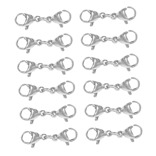 EXQUIMEUBLE 25 Stück Teiliges Edelstahl Verlängerungsketten Doppelseitigem Lobster verschluss Robustes Schmuckzubehör für Halsketten und Armbänder Einfach zu Befestigen Ersetzen EXQUIMEUBLE 25 Stück Teiliges Edelstahl Verlängerungsketten Doppelseitigem Lobster verschluss Robustes Schmuckzubehör für Halsketten und Armbänder Einfach zu Befestigen Ersetzen von EXQUIMEUBLE