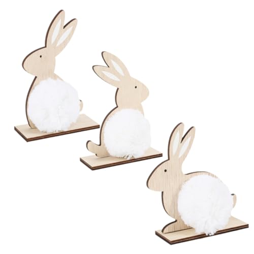 EXQUIMEUBLE 3stücke Holz-osterhasen Deko Kreative Tischdekoration Für Ostern Für Esszimmer Und Regale Aus Leichtem Sicherem Material Mit Feiner Verarbeitung Für Lebensechte Gestaltung EXQUIMEUBLE 3stücke Holz-osterhasen Deko Kreative Tischdekoration Für Ostern Für Esszimmer Und Regale Aus Leichtem Sicherem Material Mit Feiner Verarbeitung Für Lebensechte Gestaltung von EXQUIMEUBLE
