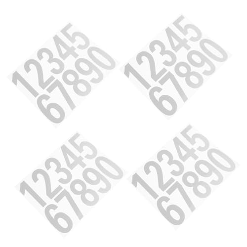 EXQUIMEUBLE 4 Sätze Reflektierende Hausnummer Aufkleber Weiß Selbstklebend Wetterfest Zahlen Sticker für Briefkasten Tür Fenster Außenbereich EXQUIMEUBLE 4 Sätze Reflektierende Hausnummer Aufkleber Weiß Selbstklebend Wetterfest Zahlen Sticker für Briefkasten Tür Fenster Außenbereich von EXQUIMEUBLE
